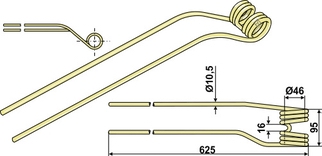 Krone Tårefjær - høyre2650110