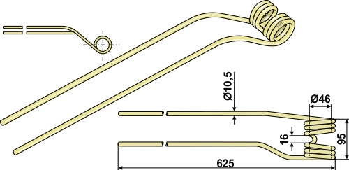 Krone Tårefjær - høyre2650110