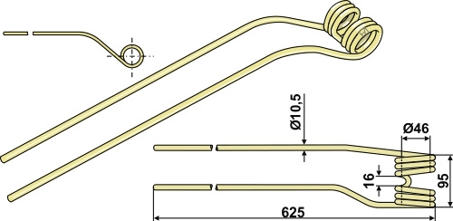 Krone Tårefjær - høyre2650100