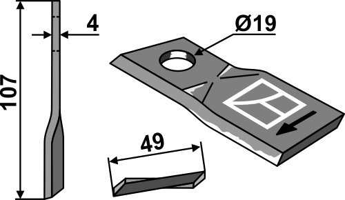 Pöttinger kniv 434986