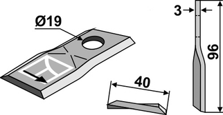 Pöttinger kniv 434980