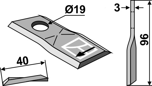 Pöttinger kniv 434979