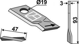 Kverneland Kniv 145868