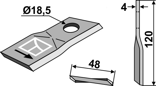 Pöttinger kniv 434988