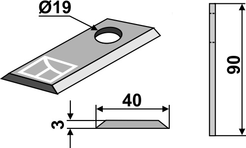 Pöttinger kniv 434992