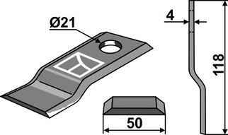 Pöttinger kniv 434122