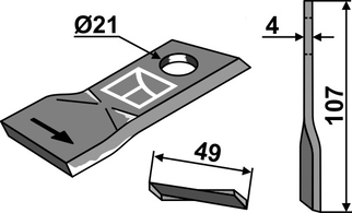 Pöttinger kniv 434971