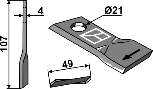 Pöttinger kniv 434972