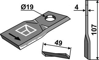 Pöttinger kniv 434985