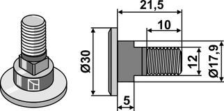 Fella knivbolt 426053