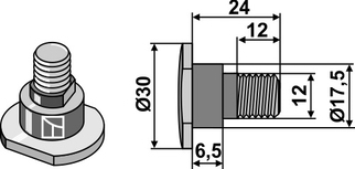 Kronkniv bolt141053.4