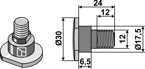 Kronkniv bolt141053.4