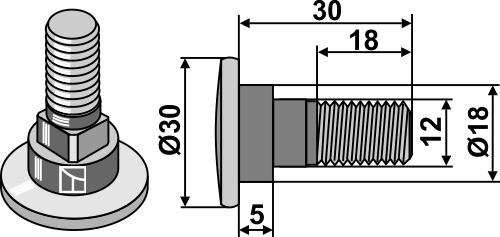 Kverneland Knivbolt VNB1374593