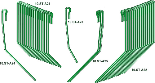 Amazone harvetannsett 15 mm 4M