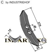 Samson spiss 270x55x10