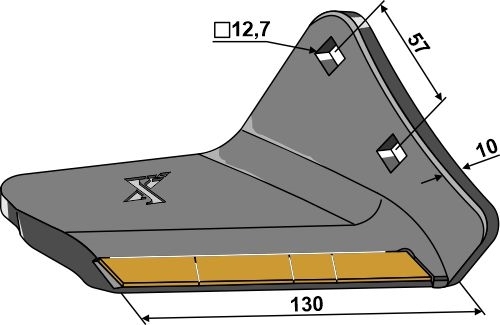 Vingeblad hardmetall - høyre - Extreme Carbide