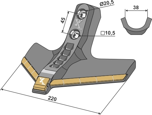 Gåsefotkutter 220mm - Extreme Carbide