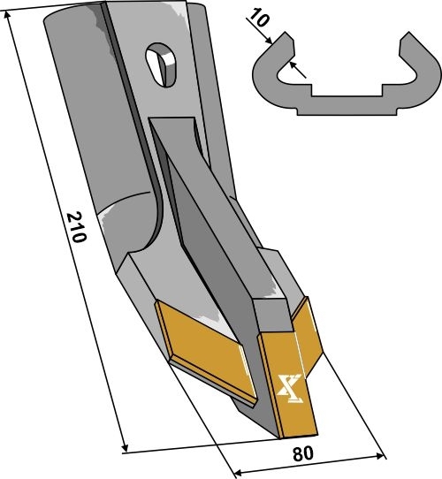 Kappespiss 210x80x10mm - Extreme Carbide