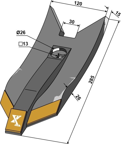 Lemken Kappespiss 120mm - Extreme Carbide