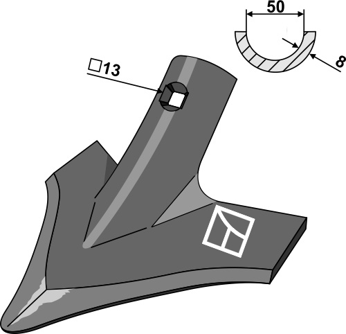 Väderstad gåsefotkutter 240mm, 165038