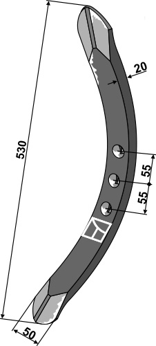 Väderstad Stubbeharvspiss 530x50x20mm, 447152