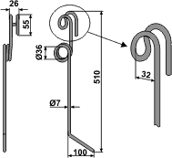 Einböck børstepinner 510 mm