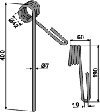 Rabe stolpeharvetinder 400 mm