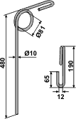 Doublet Rekord Etterharv tind 480 mm