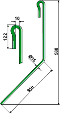 Amazone harvetind 580 mm