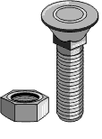 Plogbolt M12x70 12,9 inkl. nøtt