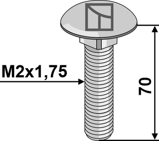 Brettbolt 12 x 70