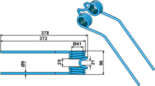 Deutz-Fahr fjærtann 15-DEU-01