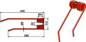 JF fjærtann høyre 15-JF-01