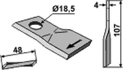 Vicon knivblad 107x48x4 mm Ø18.5161560