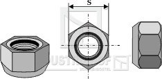 Konisk mutter for tann M28 x 1,5