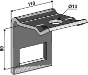 Väderstad tannholder 80x10