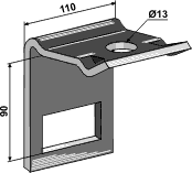 Väderstad tannholder 80x10