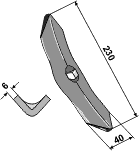 Väderstad vendbar supertupp 6 mm lang - (eske med 25 stk)