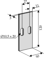 Befa 50x120 ØØ27 (hull 10,5x20)