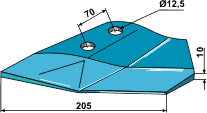 Lemken Thorit vingeblad venstre