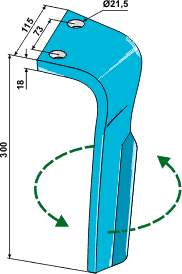 Lemken Zirkon 9 tann venstre