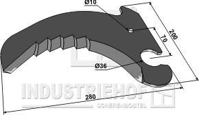 Krone kniv for presser 277761.0 (5 mm)