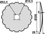 Rabe plate 350 mm