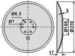 Accord plate Ø310 mm