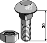 Brettbolt M12x30 ( Lemken )