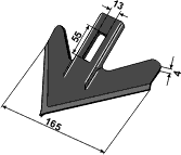 Väderstad skrapeblad 165 mm