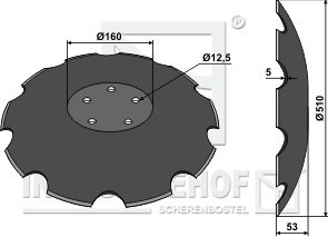 Samson plate Ø510 mm