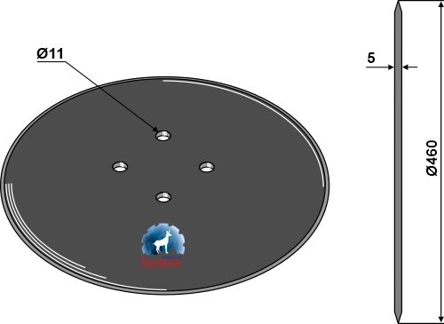 Kverneland Plate Ø460x5