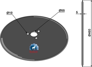 Kverneland Plate Ø460x5