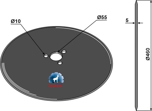 Kverneland Plate Ø460x5